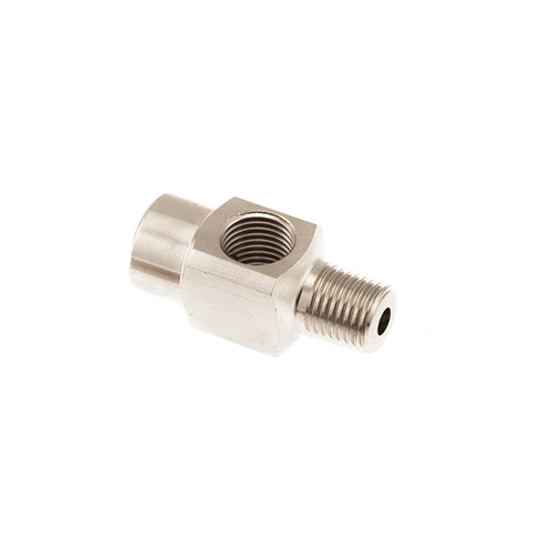 [740106] Adapter fitting 1/4NPT (male/female/female) TEE, 2 stuks