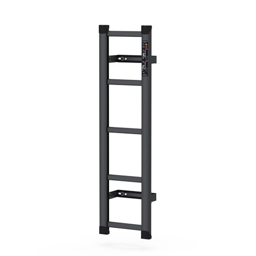 [150TZH1-CUS] Door ladder Aluminum Black Ford Transit Custom 2023+